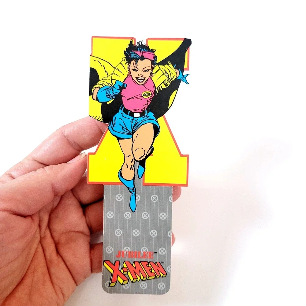 Vintage 90s X-Men Jubilee Bookmark die-cut Marvel Girl USA 1994 Antioch KS 32387